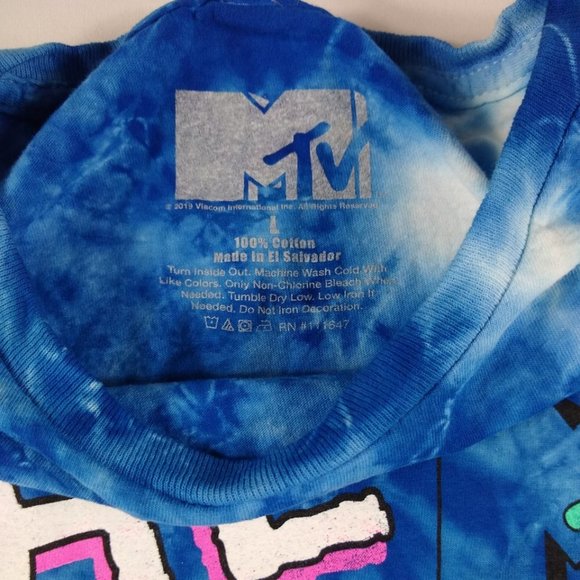 New MTV The Real World Tie-Dye Crop Tee - Picture 3 of 6